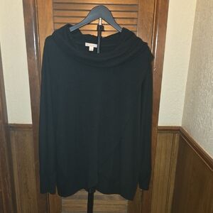 Dress Barn Classic Black Cowl Neck Sweater